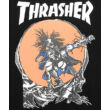 THRASHER Skate Outlaw  fekete póló