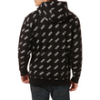 VANS Allover Distorted Performance PO  #  Black / White kapucnis pulóver