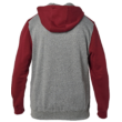 Grey / Red cipzáros pulóver