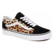VANS Old Skool (Leopard) - Black / True white cipő