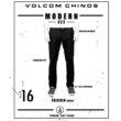 VOLCOM Frickin Modern Stretch Chino - Black vászon nadrág