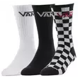 VANS Classic Crew #  Black / Checkerboard sport zokni