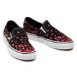 VANS Classic Slip-on (Valentines Hearts)  Black / Racing red belebújós tornacipő. 