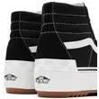 VANS SK8-HI Stacked (Suede / Canvas) -  Black / Blanc de blanc platform magasszárú cipő