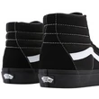 VANS SK8-HI (Suede / Canvas) - Blackout cipő