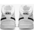 NIKE Court Vision Mid - White / Back / White cipő