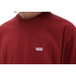 VANS Left Chest Logo - Sypah / White póló