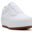 VANS Old Skool Stacked (Canvas) - True white platform női cipő