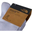 TNF Multisport Sock Cush Crew - White sportzokni 3 pár / csomag