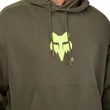 FOX Elevated Oversized Po - Military Green kapucnis pulóver.