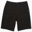 VOLCOM Strange Tripper Cargo Short "22" - Black oldalzsebes rövidnadrág 