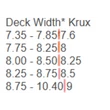 KRUX DLK K5 Polished Standard Silver 8 gördeszka felfüggesztés