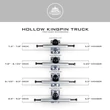 SUSHI Hollow Kingpin Polished 5,25 gördeszka felfüggesztés 