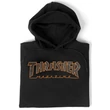 THRASHER  Outlined Po - Black / Orange kapucnis pulóver