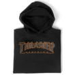 THRASHER  Outlined Po - Black / Orange kapucnis pulóver