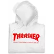 THRASHER  Skate Mag Po - White / Red kapucnis pulóver