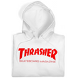 THRASHER  Skate Mag Po - White / Red kapucnis pulóver