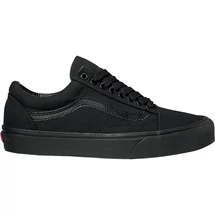 fekete vászon vans cipő fekete gumi talppal