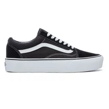 Vans old skool platform fekete cipő fehér vans csíkkal az oldalán