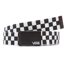 fekete fehér kockás vans vászon öv