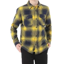 VANS Monterey lll - Dress blues / Lemon chrome kockás flanel ing
