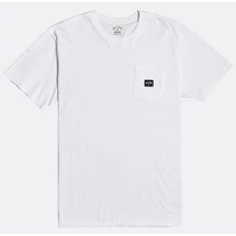 BILLABONG Stacked - White zsebes póló kis Billabong logóval.