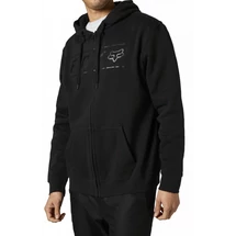 FOX Pinnacle Zip  Black / Black cipzáros kapucnis pulóver