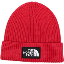 TNF Logo Box Cuffed - TNF Red kötött sapka