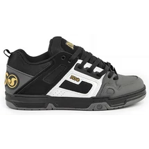 DVS Comanche - Black White Charcoal nubuck deszkás cipő