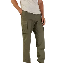 FOX Source Utility Pant - Olive green oldalzsebes vászon nadrág