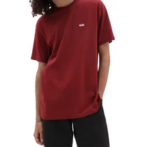 VANS Left Chest Logo - Sypah / White póló