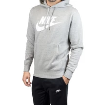 NIKE Sportwear Club PO BB - Grey / White kapucnis pulóver