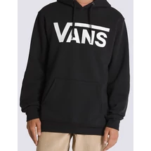 fekete Vans kapucnis belebújós pulóver fehér vans felírattal