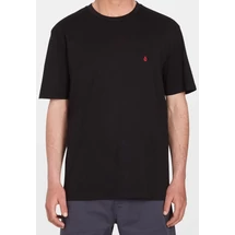 VOLCOM Stone Blank BSC fekete póló kis hímzett Volcom logóval