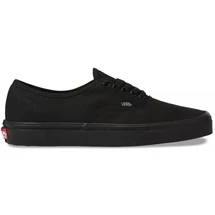 fekete vászon tornacipő,fekete gumi talppal,oldalt kis Vans cimkável