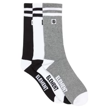 ELEMENT 2Tone Icon Socks 3PK Black / White / Grey heather