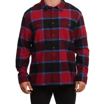 VANS Larkspur Plaud Flannel - Bordeaux / Black ing