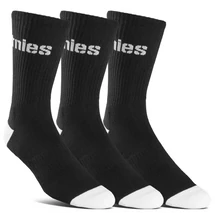 ETNIES Stencil Icon Sock 3PK - Black sport zokni