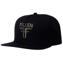 FALLEN Insignia Flat Black / Green  baseball sapka