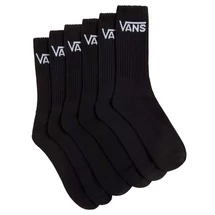 VANS Classic Crew  #  Black 6 pár / csomag sportzokni 