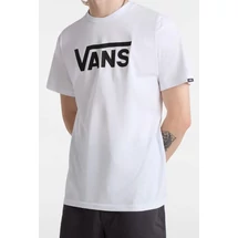 fehér rövid ujjú póló, fekete Vans felirattal