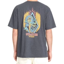 VOLCOM Draggin Stone HTH - Heather black póló