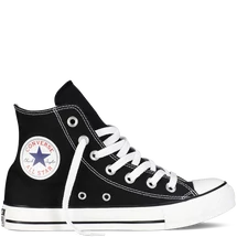 fekete Converse vászon magasszárú tornacipő