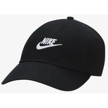 NIKE Club Unstructured Futura Wash Cap Black / White baseball sapka