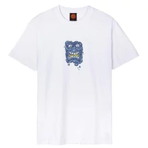 SANTA CRUZ Roskopp Destruct Face Front - White póló