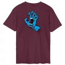 SANTA CRUZ Screaming Hand Chest - Dark Cherry póló