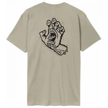 SANTA CRUZ Stamped Screaming Hand - Stone Grey póló