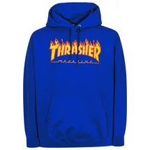 THRASHER  Flame Po - Royal kapucnis pulóver