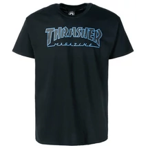 THRASHER  Outlined Black / Black póló
