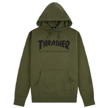 THRASHER  Skate Mag Po - Army kapucnis pulóver